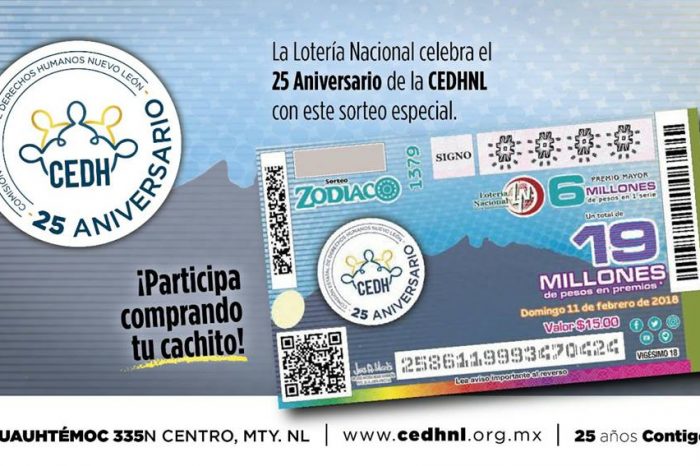 Inicia CEDHNL festejos del 25 Aniversario con Billete Conmemorativo