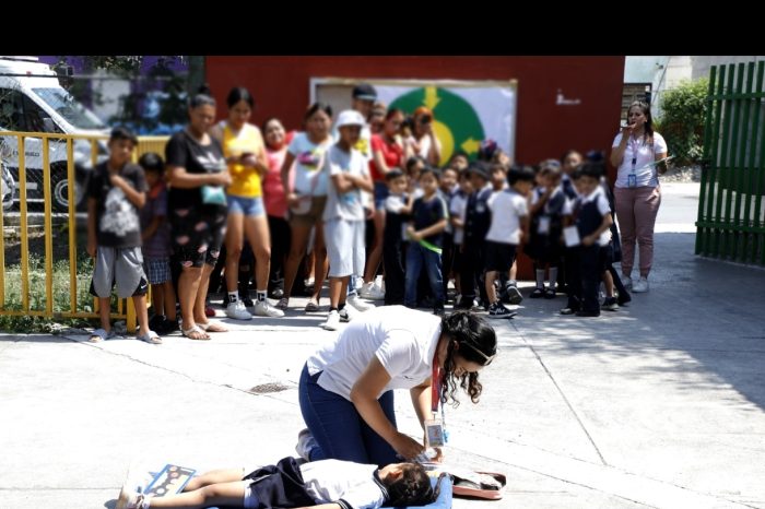 REFUERZA ESCOBEDO CULTURA DE LA PREVENCIÓN; REALIZAN SIMULACRO DE INCENDIO EN JARDIN DE NIÑOS