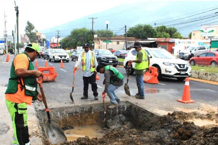 Reparan hundimientos provocados por el paso de la tormenta “Alberto”