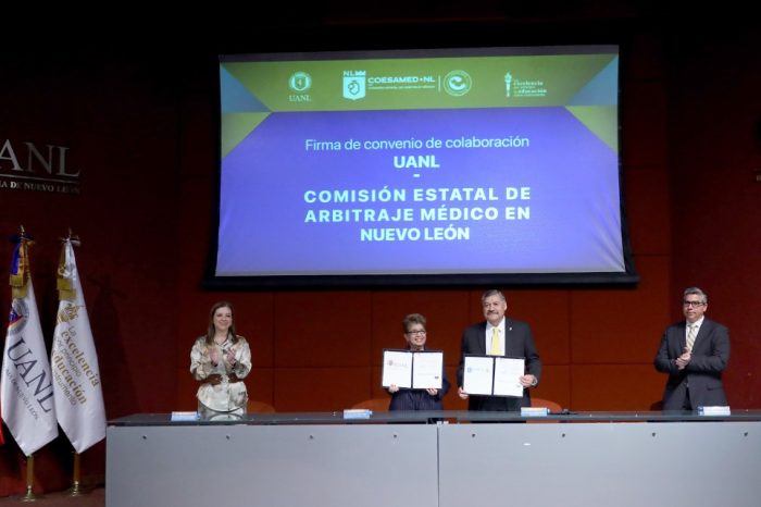 Firma UANL convenio de colaboración con la Comisión Estatal de Arbitraje Médico