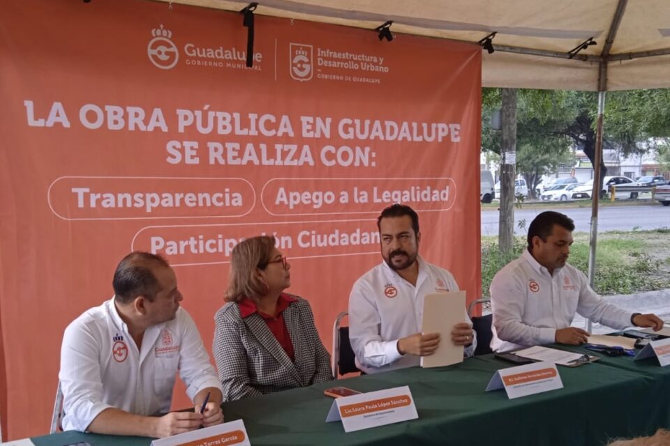 Inicia Municipio de Guadalupe licitación de obra pública